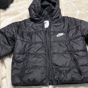 Nike Kids Charcoal Puffer Jacket